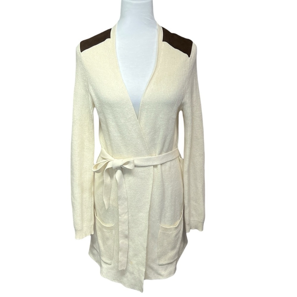 Ralph Lauren Cream Sweater with Brown Accents
